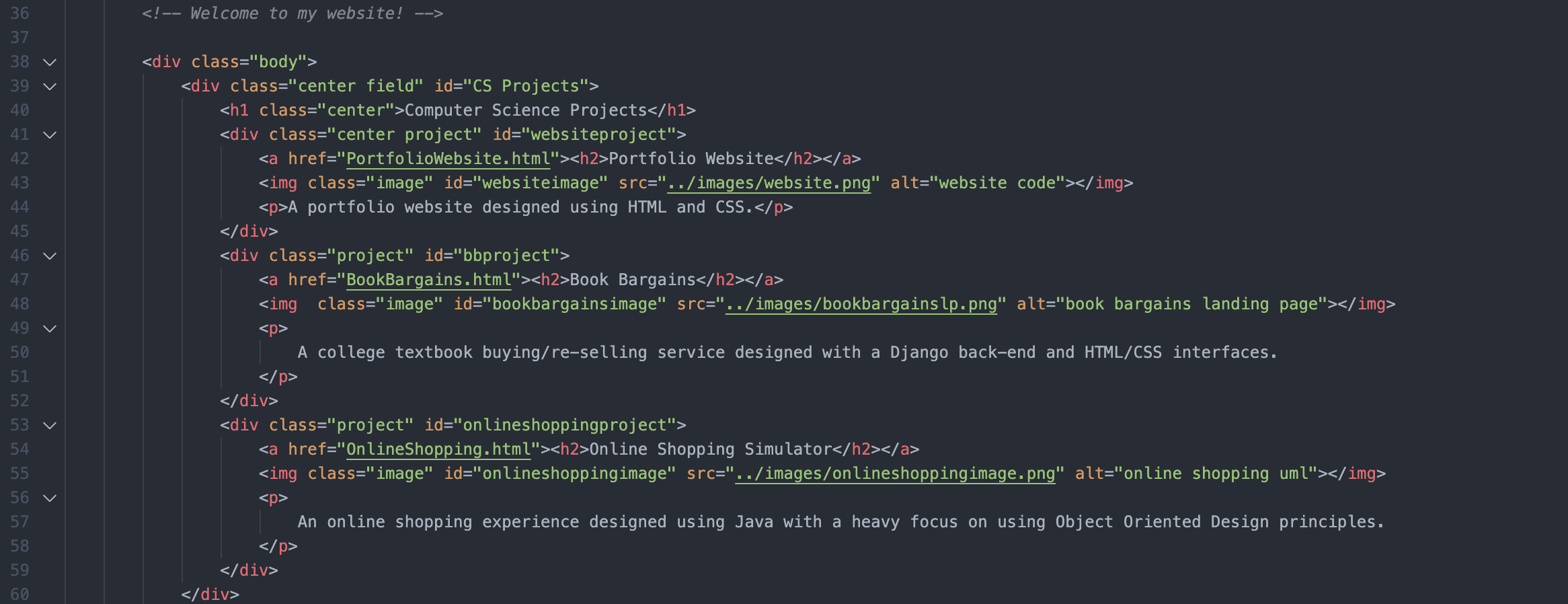 website code